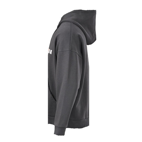 Balenciaga Logo Long-Sleeve Top - Black - back view