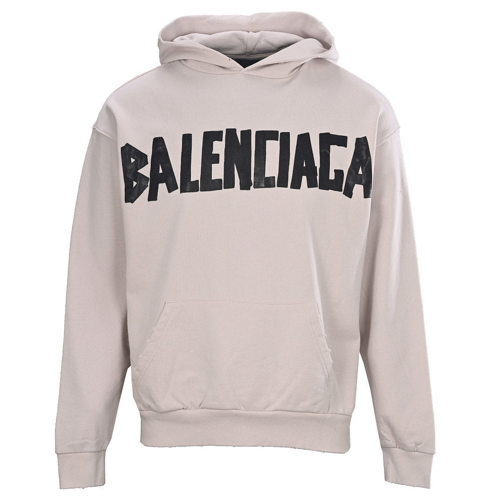 Balenciaga Logo Long-Sleeve Top - Black - front view