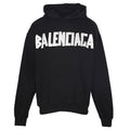 Balenciaga Logo Long-Sleeve Top - Black - front view