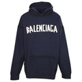 Balenciaga Logo Long-Sleeve Top - Black - front view