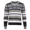 Balenciaga Logo Long-Sleeve Top - Black - back view