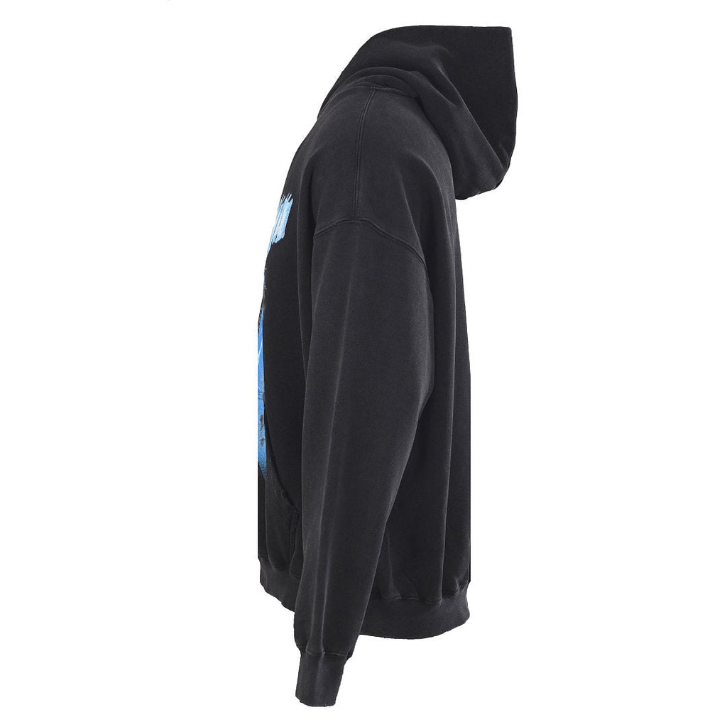 Balenciaga Logo Long-Sleeve Top - Black - back view