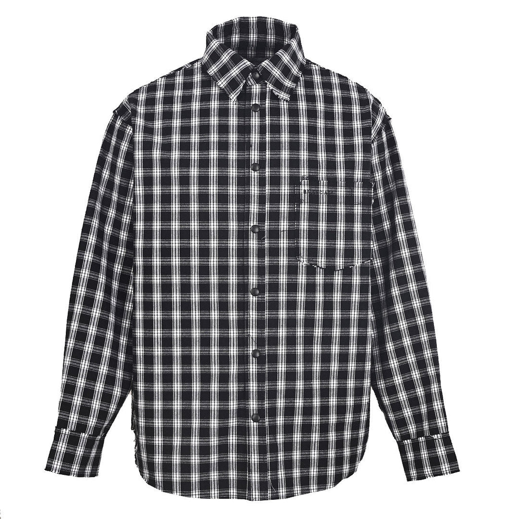 Balenciaga Logo Long-Sleeve Top - Black - front view