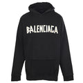 Balenciaga Logo Long-Sleeve Top - Black - front view