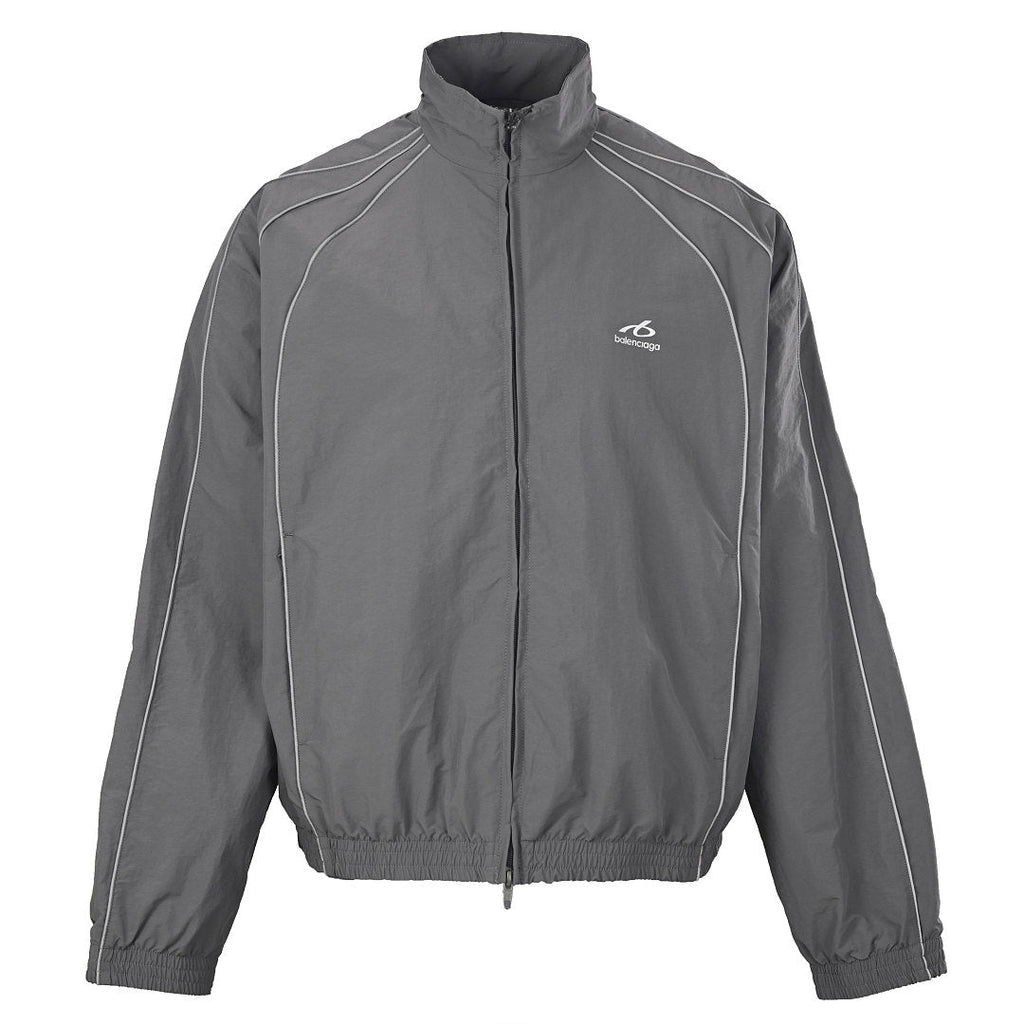 Balenciaga Logo Jacket - Black - front view