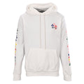 Chrome Hearts Multicolor Cross Pullover Hoodie - White - front view