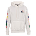 Chrome Hearts Multicolor Script Cross Pullover Hoodie - White - front view