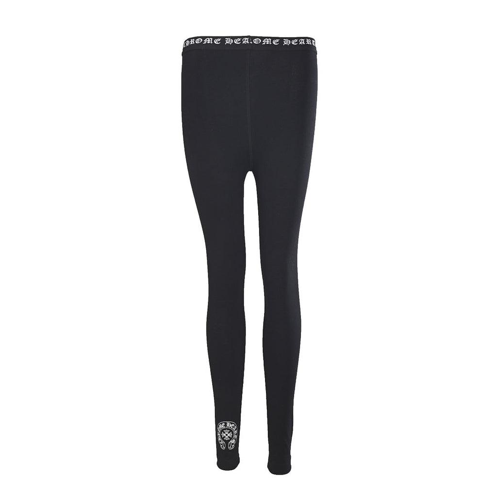 Chrome Hearts Script Logo Pants - Black - front view