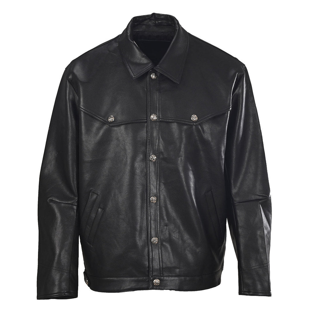Chrome Hearts Sleeve Embroidery Jacket - Black - front view