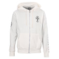 Chrome Hearts Sleeve Cross Zip-Up Hoodie - White - front view