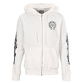 Chrome Hearts Full-Sleeve Graphic Zip-Up Hoodie - White - front view