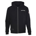 Chrome Hearts Scroll Graphic Zip-Up Hoodie - Black - front view
