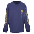 Chrome Hearts Sword Graphic Long-Sleeve T-Shirt - Navy and Gold - front view