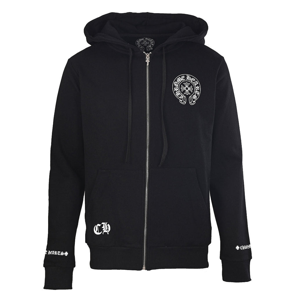 Chrome Hearts Cuff Script Jacket - Black - front view