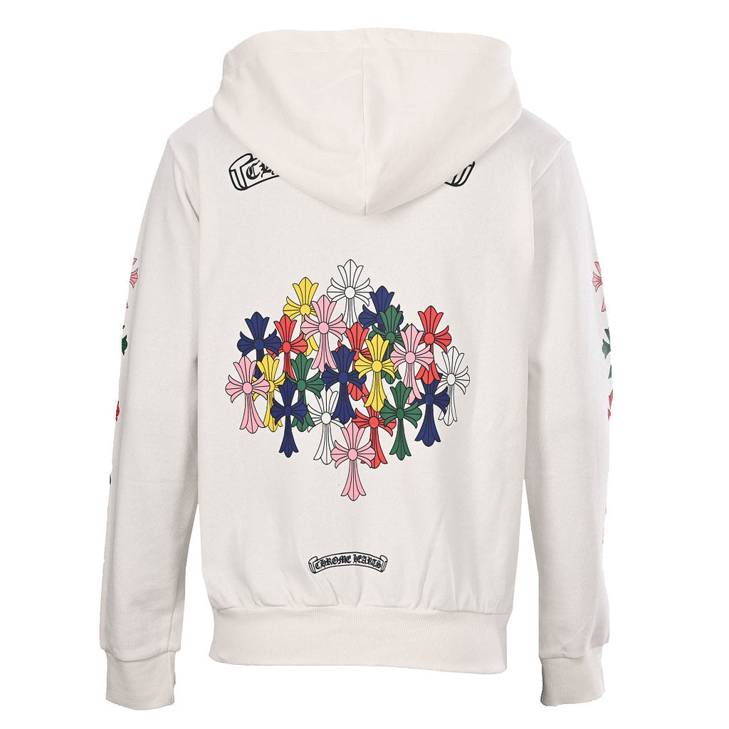 Chrome Hearts All-Over Cross Jacket - White - back view