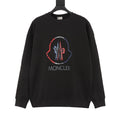 Moncler Tricolor Crest Logo Crewneck Sweatshirt – Men’s, Black