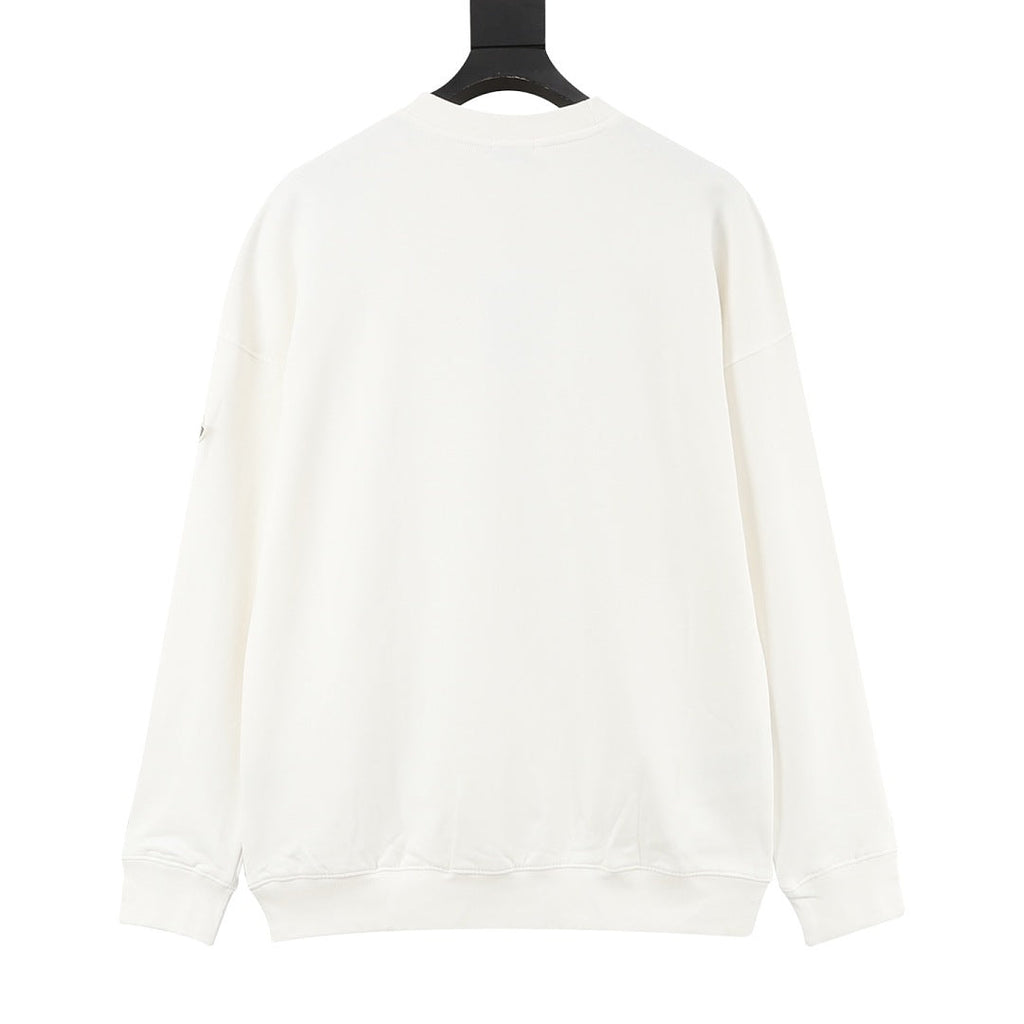 Moncler Colorblock Logo Crewneck Sweatshirt – Men’s, White