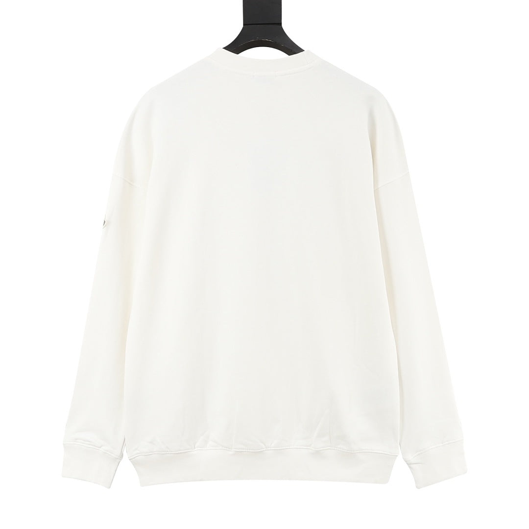Moncler Colorblock Logo Crewneck Sweatshirt – Men’s, White