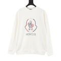 Moncler Colorblock Logo Crewneck Sweatshirt – Men’s, White