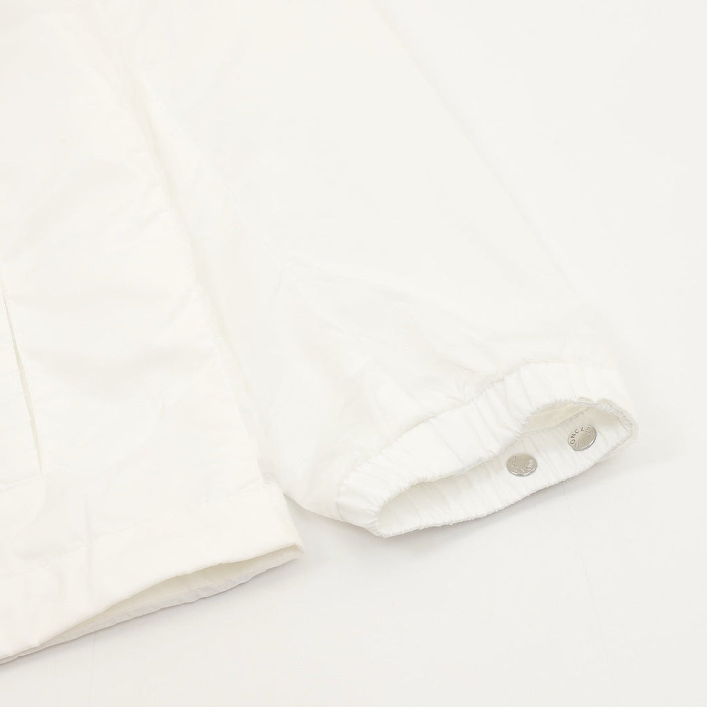 Moncler Chest Stripe Logo Lightweight Hooded Windbreaker – Men’s, White