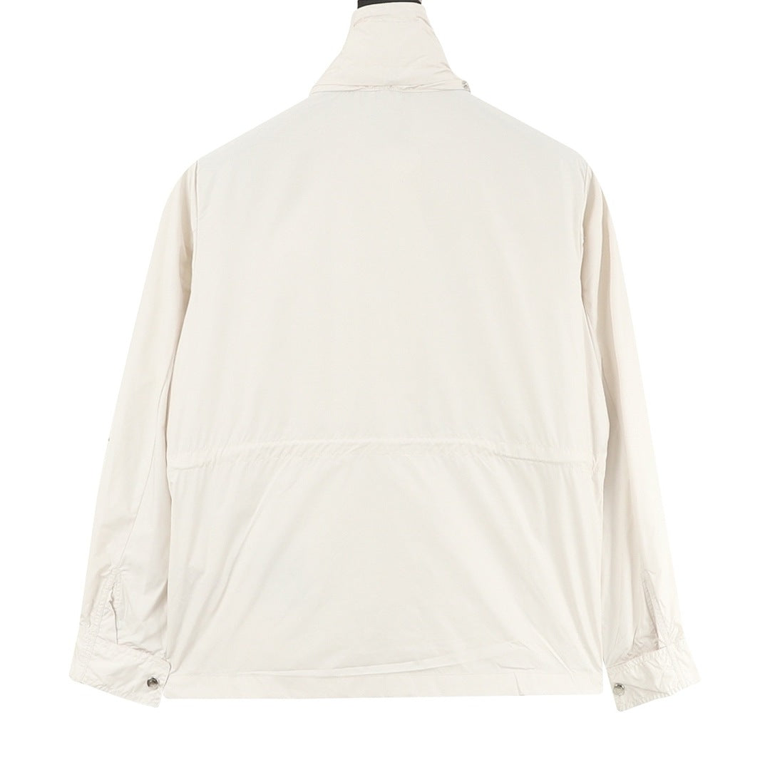 Moncler Enette Hooded Short Zip Jacket – Unisex, Cream
