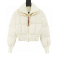 Moncler Jadeite Women's Cropped Down Jacket - Ivory - front view
