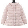 Moncler Barante Women's Fitted Hooded Down Jacket - Blush Pink - front view