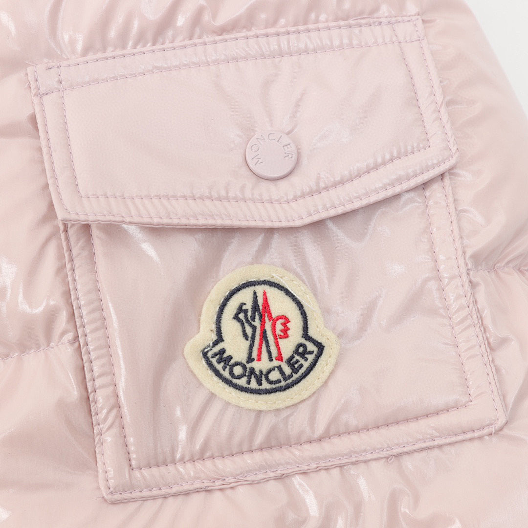 Moncler Barante Women's Fitted Hooded Down Jacket - Blush Pink - detail 2