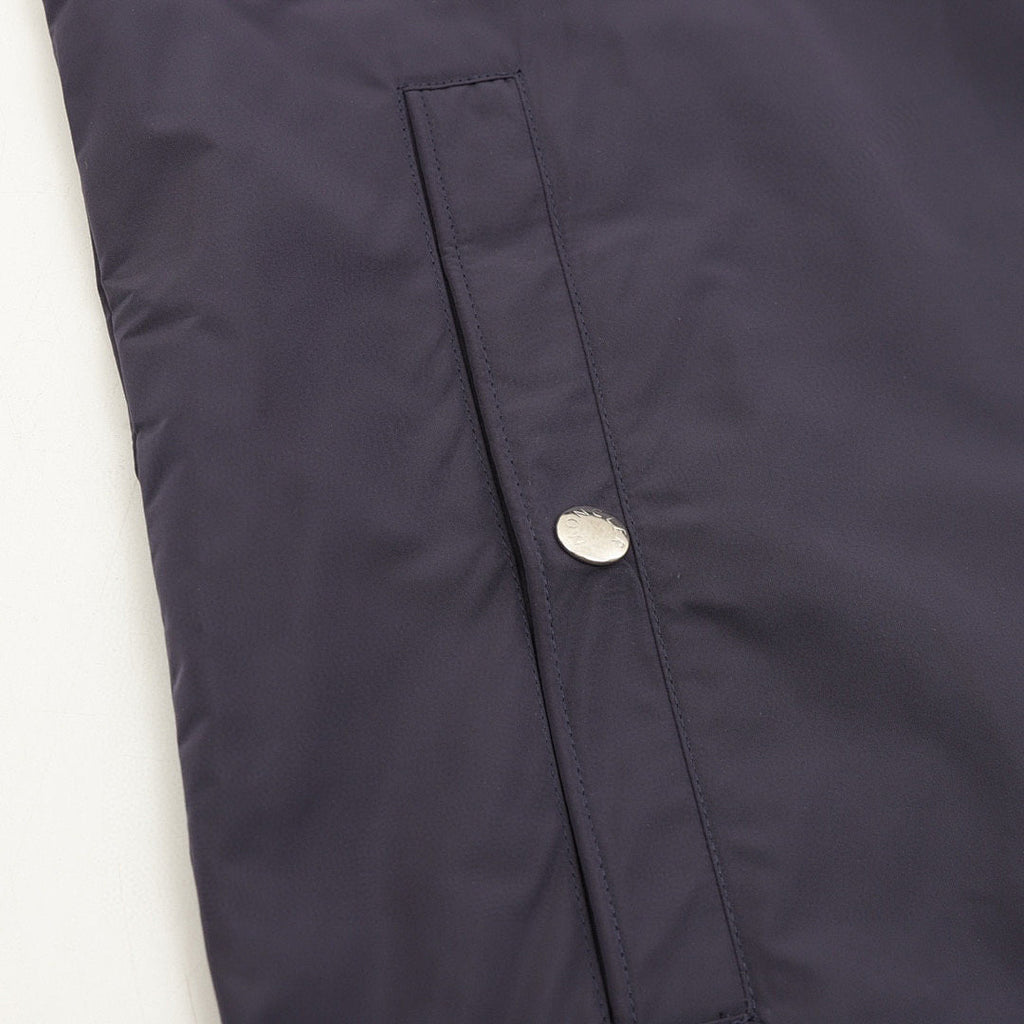 Moncler Striped-Sleeve Hooded Shell Jacket - Navy - detail 3