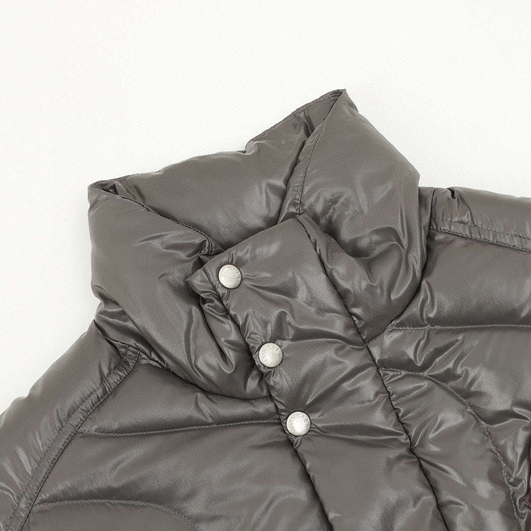 Moncler Palm Angels Wave-Quilted Down Jacket - Gray - detail 1