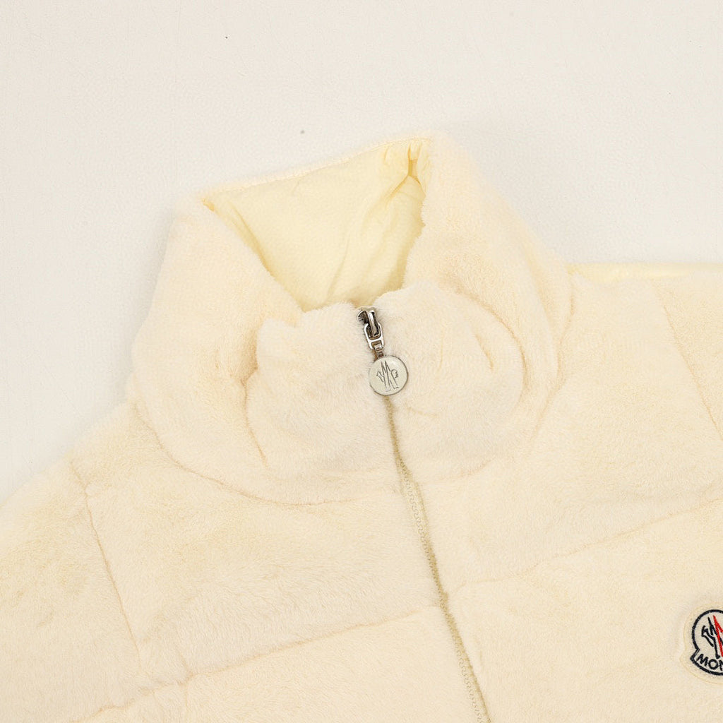 Moncler Arques Women's Box-Quilted Down Vest - Ivory - detail 1