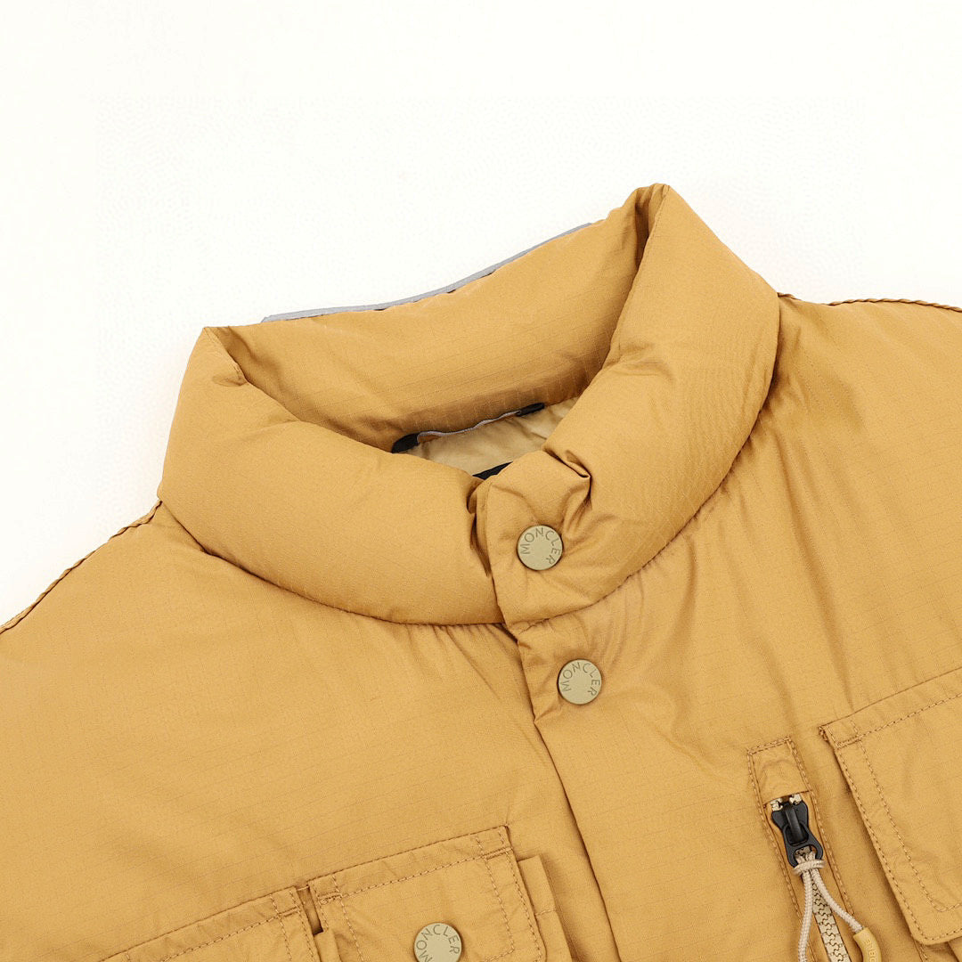 Moncler Grenoble Tongass Multi-Pocket Down Vest - Ochre - detail 1