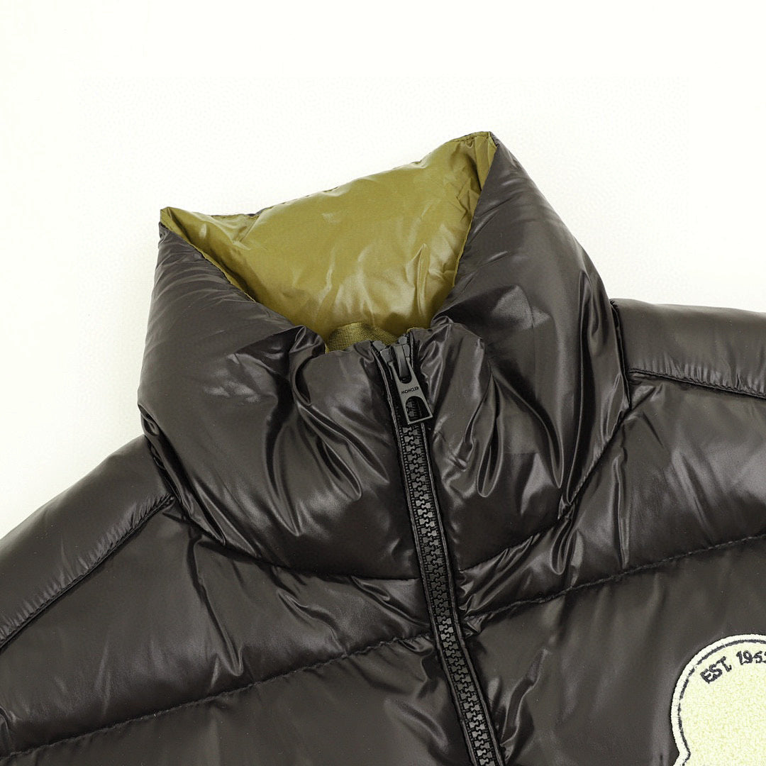 Moncler Lipsi Glossy Down Vest - Black - detail 1