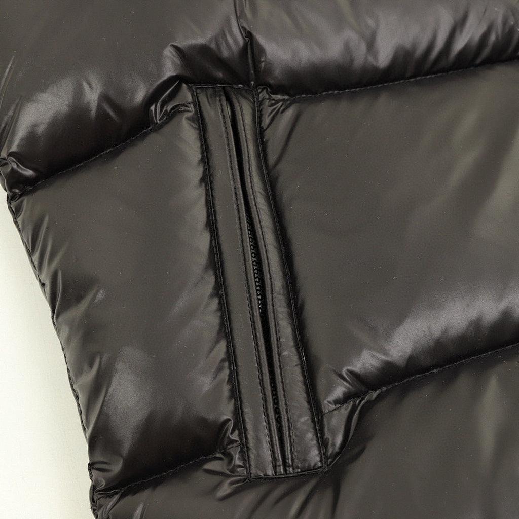 Moncler Lipsi Glossy Down Vest - Black - detail 3