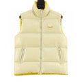 Moncler Lipsi Stand-Collar Down Vest - Pale Yellow - front view