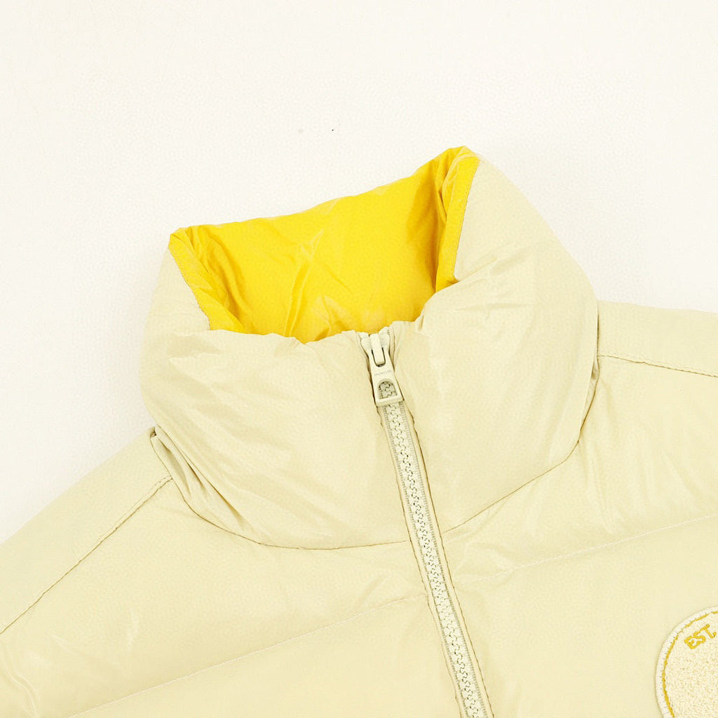 Moncler Lipsi Stand-Collar Down Vest - Pale Yellow - detail 1