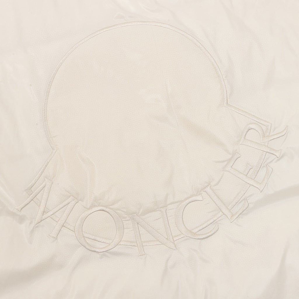 Moncler Cropped Knit-Sleeve Padded Jacket - Ivory - detail 2