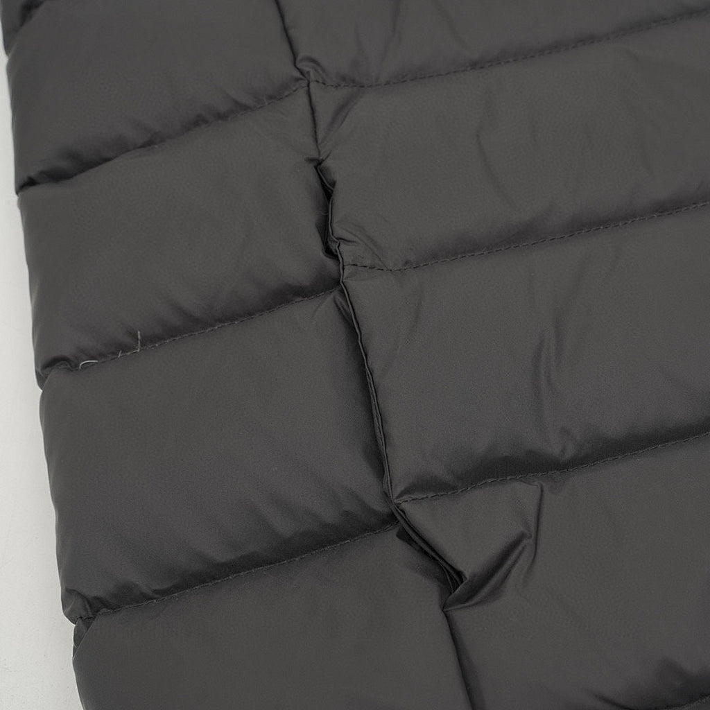 Moncler Stand-Collar Knit-Sleeve Padded Jacket - Black - detail 3