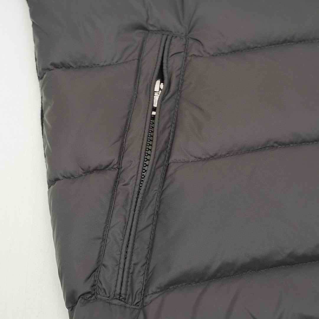 Moncler Hooded Quilted-Front Zip Cardigan - Black - detail 2
