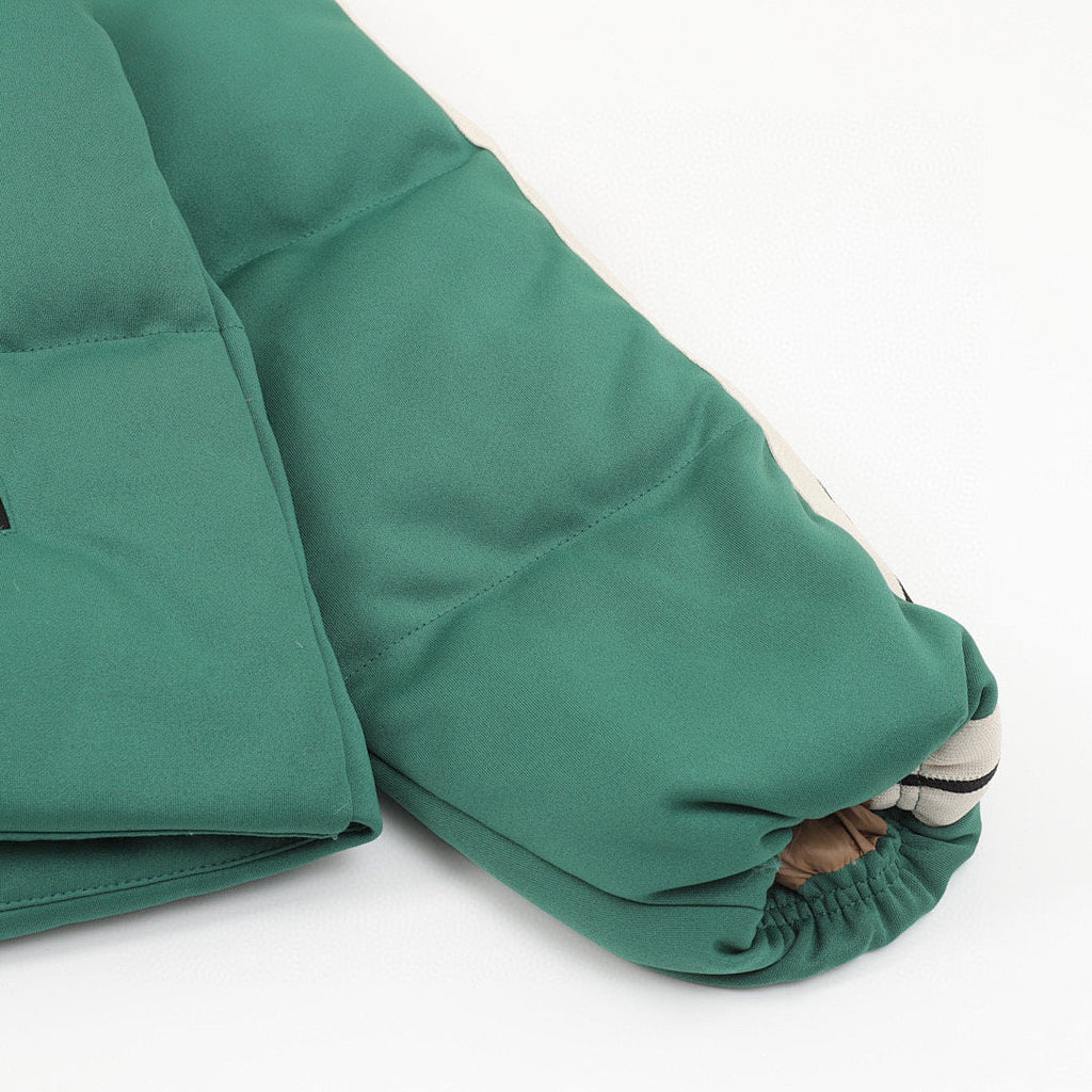 Moncler Palm Angels Striped-Sleeve Down Jacket - Green - detail 3