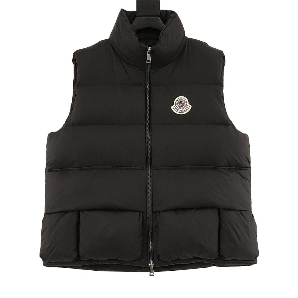 Moncler Raxxy 3D-Quilted Down Vest - Black - front view