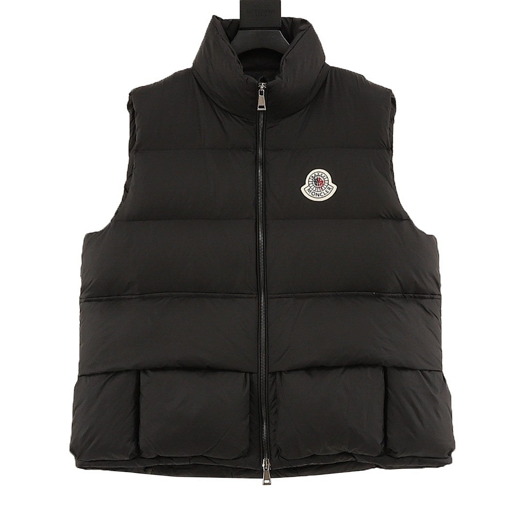 Moncler Raxxy 3D-Quilted Down Vest - Black - front view
