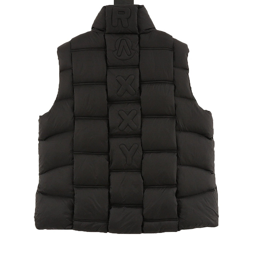 Moncler Raxxy 3D-Quilted Down Vest - Black - back view