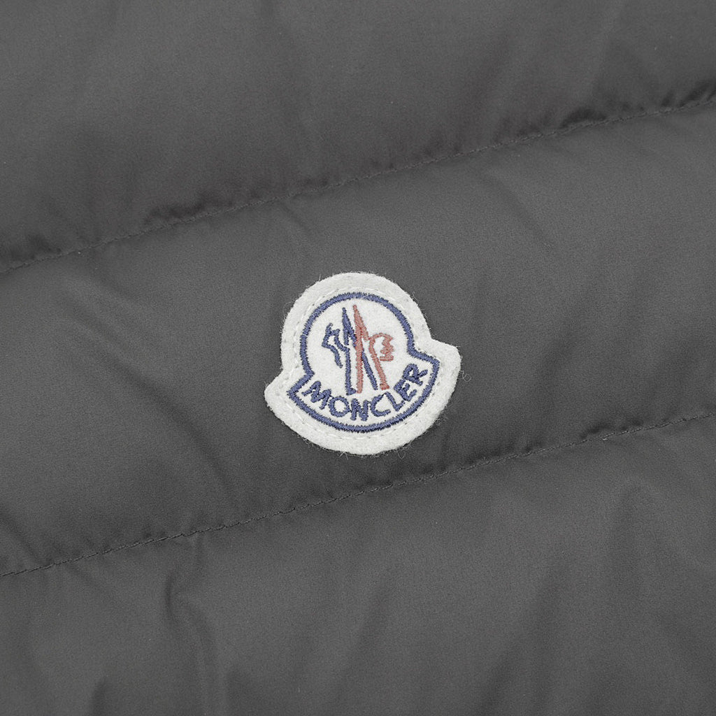 Moncler Quilted-Front Knit Zip Cardigan - Black - detail 2
