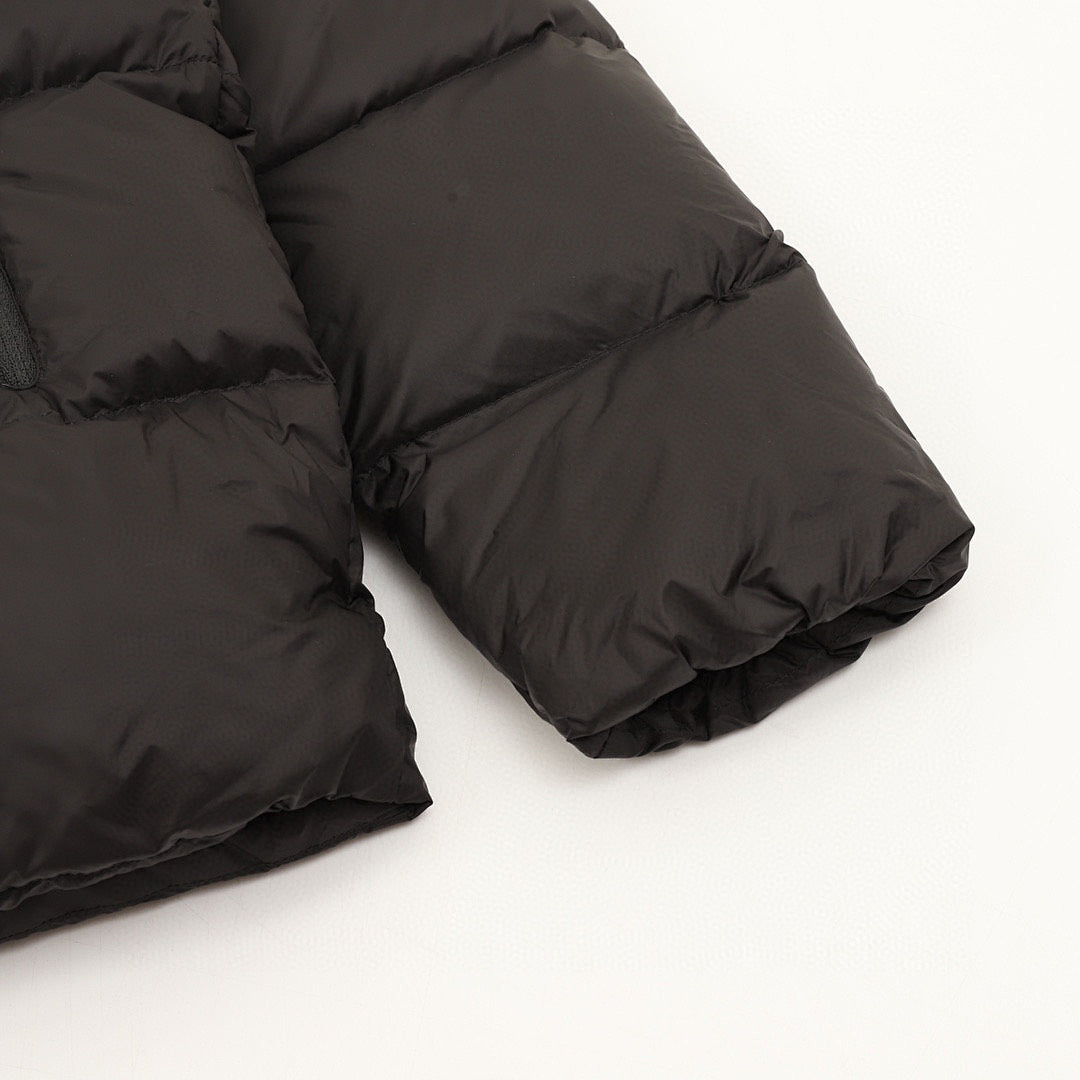Moncler Matte Stand-Collar Down Jacket - Black - detail 2