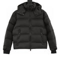 Moncler Hooded Down Jacket with Inner Cuffs - Black - front view