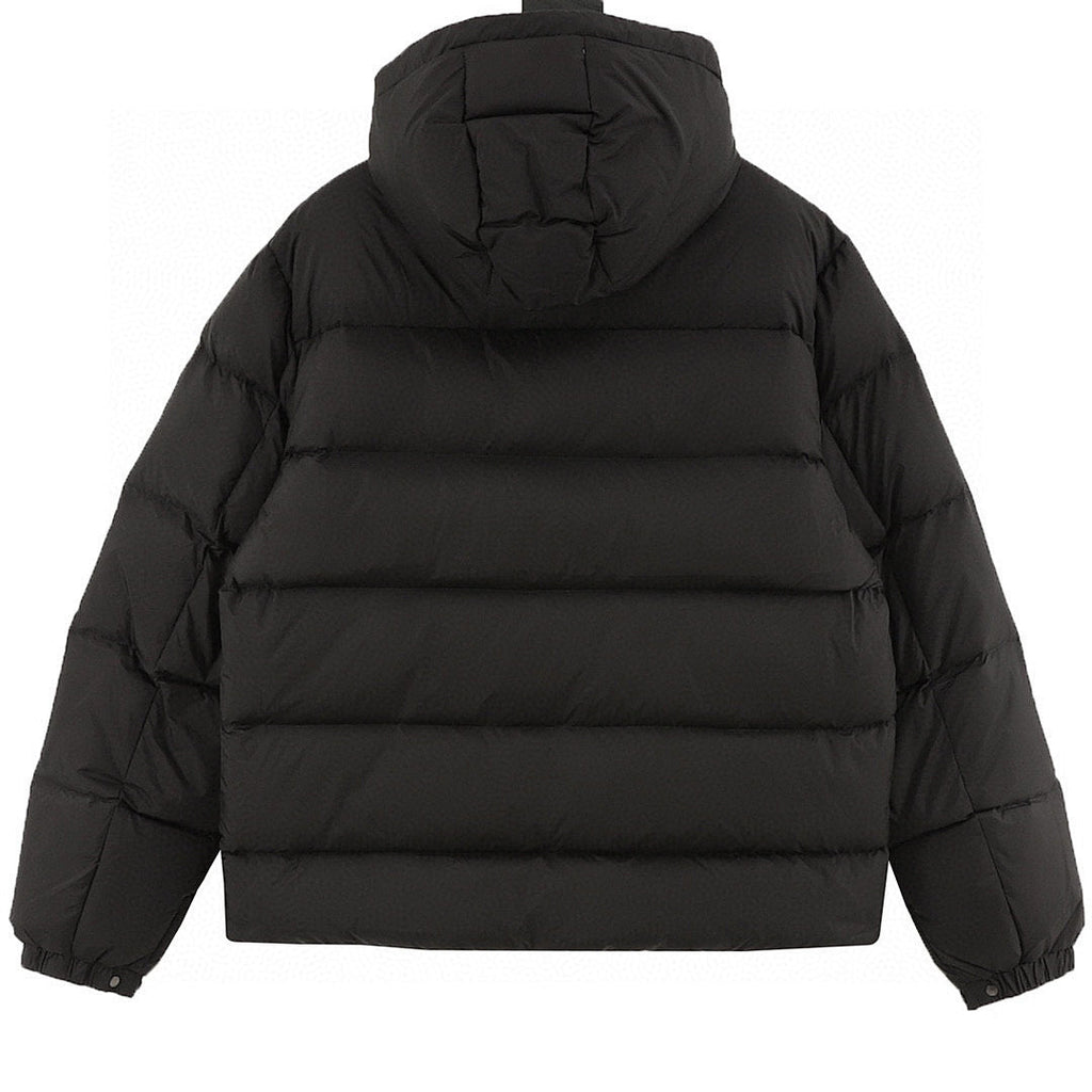 Moncler Twin-Zip Pocket Hooded Down Jacket - Black - back view