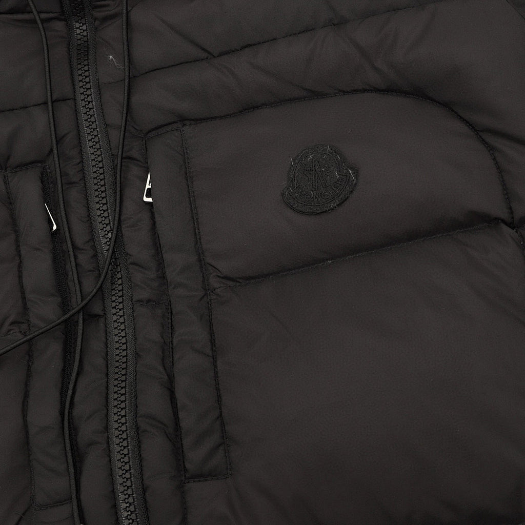 Moncler Twin-Zip Pocket Hooded Down Jacket - Black - detail 2