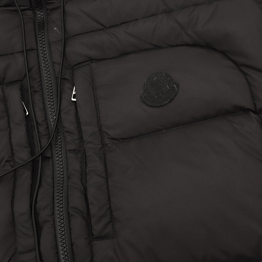 Moncler Twin-Zip Pocket Hooded Down Jacket - Black - detail 2