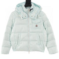 Moncler Andro Women's Short Hooded Down Jacket - Mint - front view